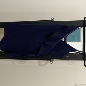 Navy blue wrap dress